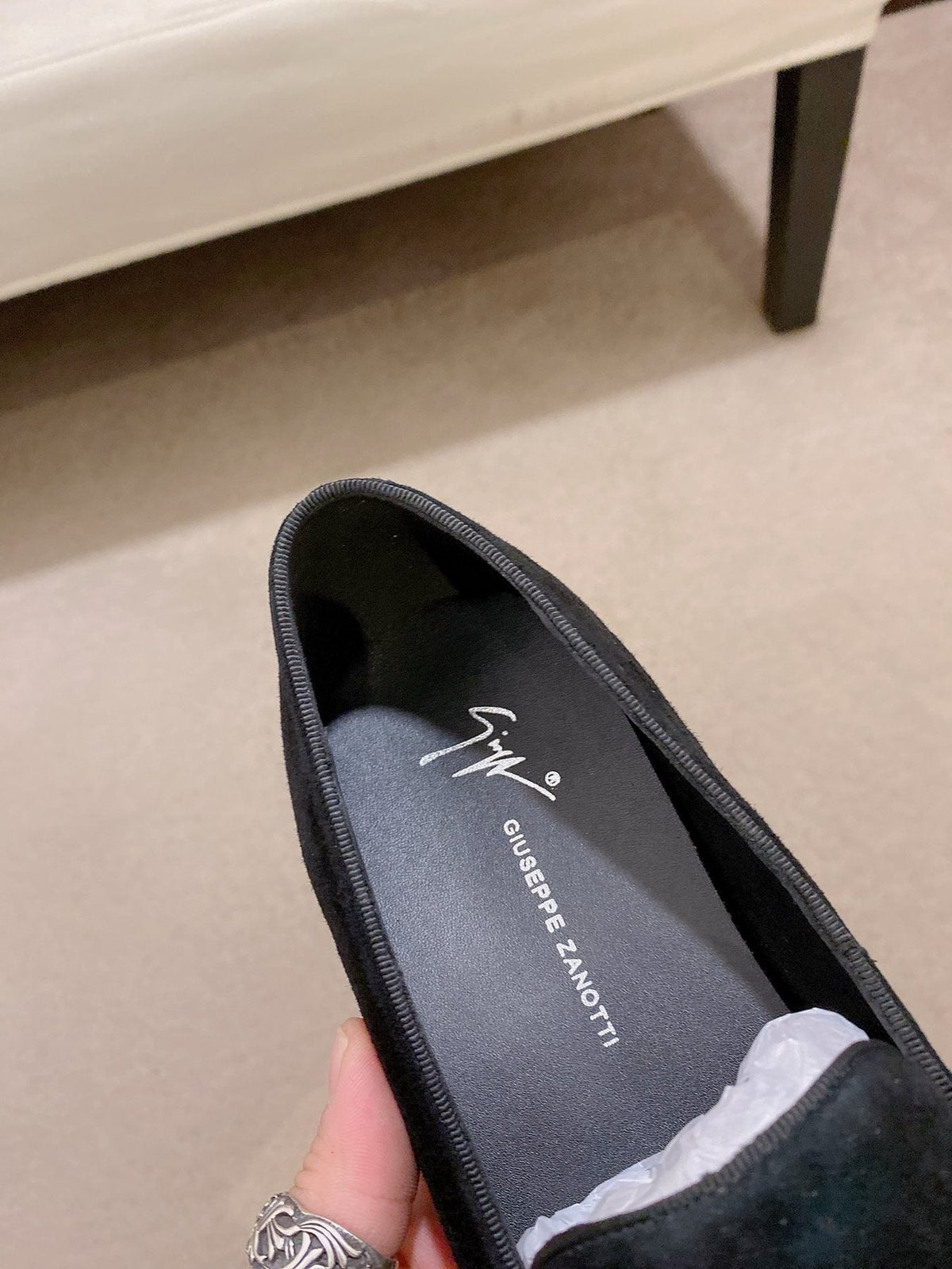 Giuseppe Zanotti Men's Black Spider Loafers