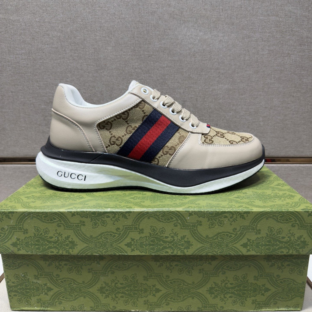 Gucci Web Stripe Low-Top Sneakers