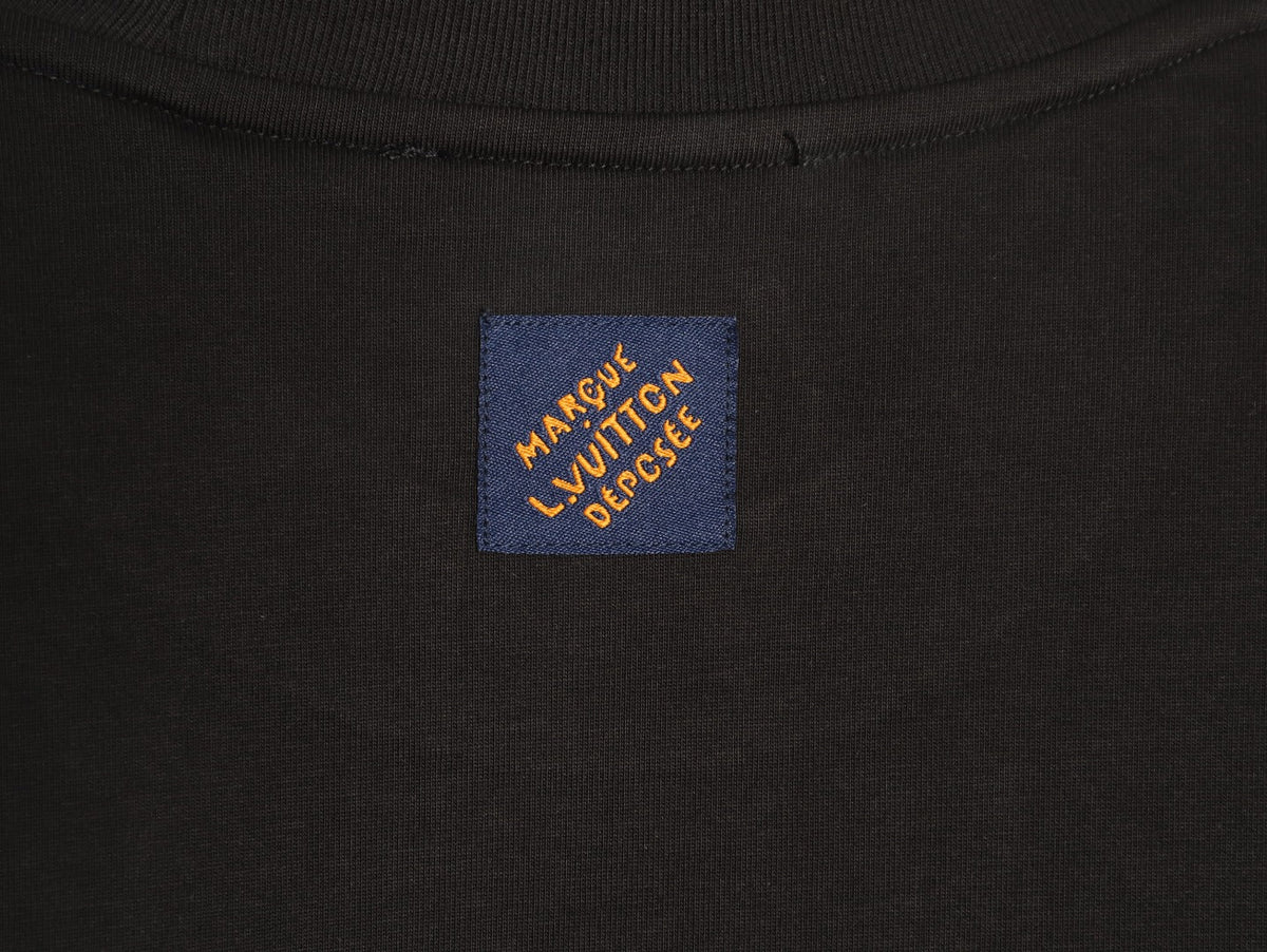 Louis Vuitton Fox and Ribbon Motif T-Shirt - Black